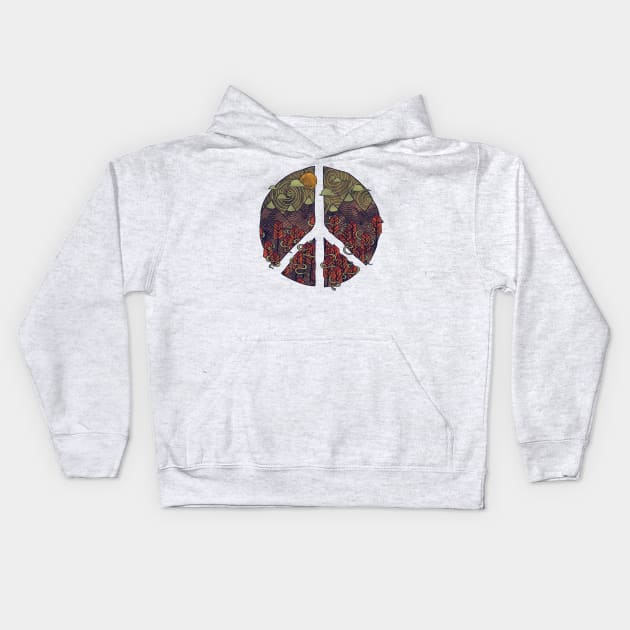 Peaceful Landscape Kids Hoodie by againstbound